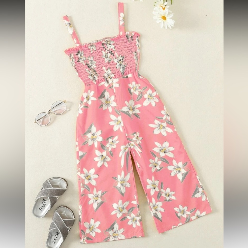 Floral Pink Jumpsuit